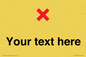 IV7133: Custom plain background, red cross sign