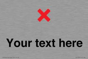 IV7133: Custom plain background, red cross sign