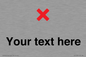 IV7133: Custom plain background, red cross sign