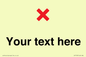 IV7133: Custom plain background, red cross sign