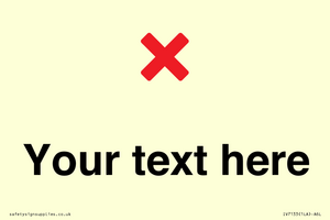 IV7133: Custom plain background, red cross sign