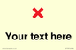 IV7133: Custom plain background, red cross sign