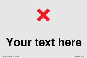 IV7133: Custom plain background, red cross sign