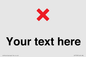 IV7133: Custom plain background, red cross sign