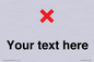 IV7133: Custom plain background, red cross sign