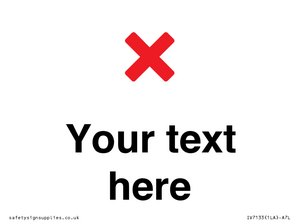 IV7133: Custom plain background, red cross sign