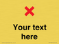 IV7133: Custom plain background, red cross sign