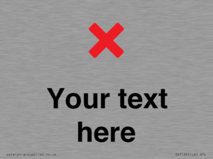 IV7133: Custom plain background, red cross sign