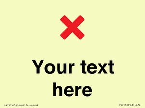 IV7133: Custom plain background, red cross sign