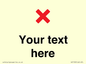 IV7133: Custom plain background, red cross sign
