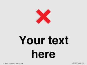 IV7133: Custom plain background, red cross sign