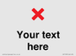 IV7133: Custom plain background, red cross sign