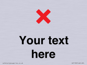 IV7133: Custom plain background, red cross sign