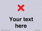 IV7133: Custom plain background, red cross sign
