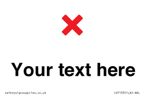 IV7133: Custom plain background, red cross sign