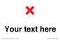 IV7133: Custom plain background, red cross sign