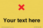 IV7133: Custom plain background, red cross sign