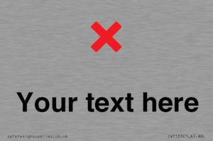 IV7133: Custom plain background, red cross sign