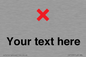 IV7133: Custom plain background, red cross sign