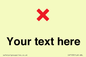 IV7133: Custom plain background, red cross sign