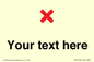 IV7133: Custom plain background, red cross sign