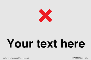 IV7133: Custom plain background, red cross sign