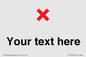 IV7133: Custom plain background, red cross sign