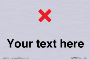 IV7133: Custom plain background, red cross sign