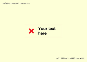 IV7133: Custom plain background, red cross sign