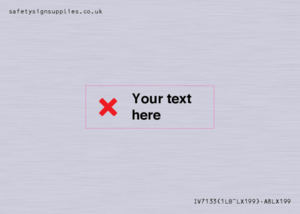 IV7133: Custom plain background, red cross sign