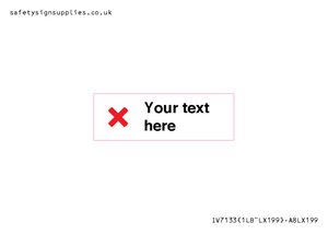 IV7133: Custom plain background, red cross sign