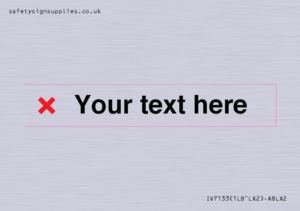 IV7133: Custom plain background, red cross sign