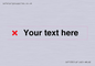 IV7133: Custom plain background, red cross sign