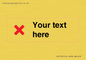 IV7133: Custom plain background, red cross sign
