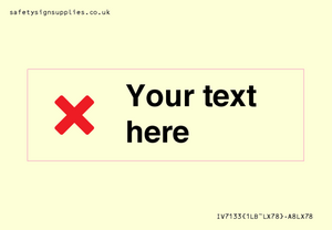 IV7133: Custom plain background, red cross sign