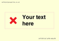 IV7133: Custom plain background, red cross sign