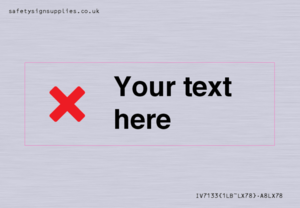 IV7133: Custom plain background, red cross sign