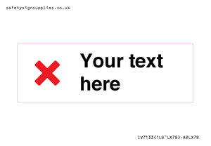 IV7133: Custom plain background, red cross sign