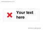 IV7133: Custom plain background, red cross sign