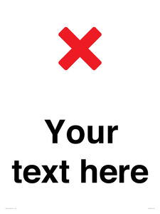 IV7133: Custom plain background, red cross sign