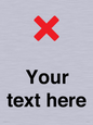 IV7133: Custom plain background, red cross sign