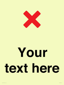 IV7133: Custom plain background, red cross sign