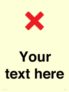 IV7133: Custom plain background, red cross sign