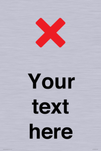 IV7133: Custom plain background, red cross sign