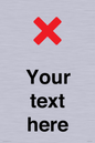 IV7133: Custom plain background, red cross sign