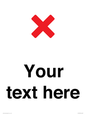 IV7133: Custom plain background, red cross sign
