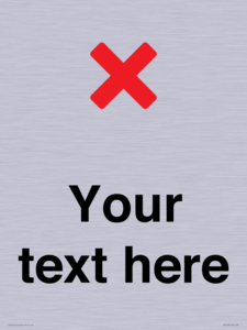 IV7133: Custom plain background, red cross sign