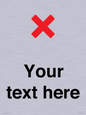 IV7133: Custom plain background, red cross sign