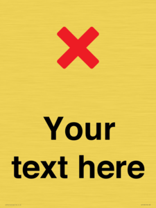 IV7133: Custom plain background, red cross sign