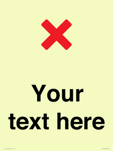IV7133: Custom plain background, red cross sign